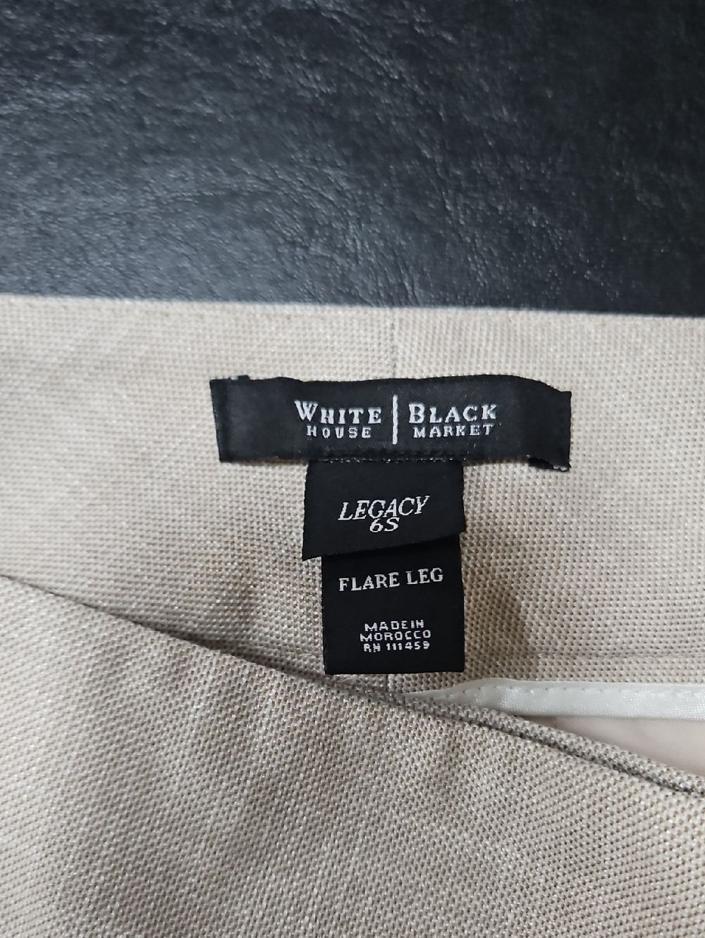 ​White House Black Market Flare Pants Size 6 Short Tan Career Office Siren - Picture 4 of 8
